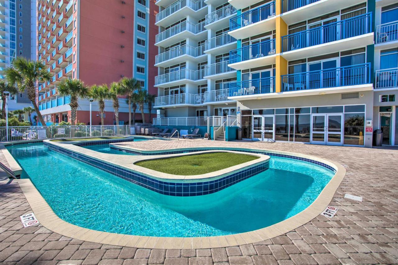 Oceanfront Condo With Huge Balcony Walk To Skywheel Myrtle Beach Buitenkant foto